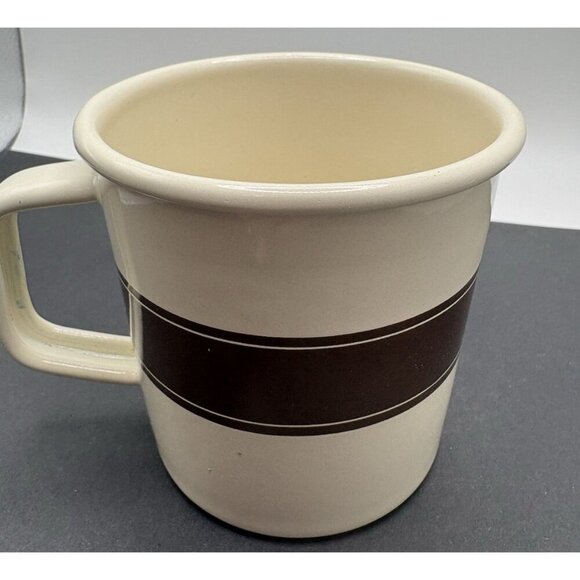 Starbucks Enamel Mug 2016 Vintage Brown Logo Coffee Tea Spices - Picture 2 of 4